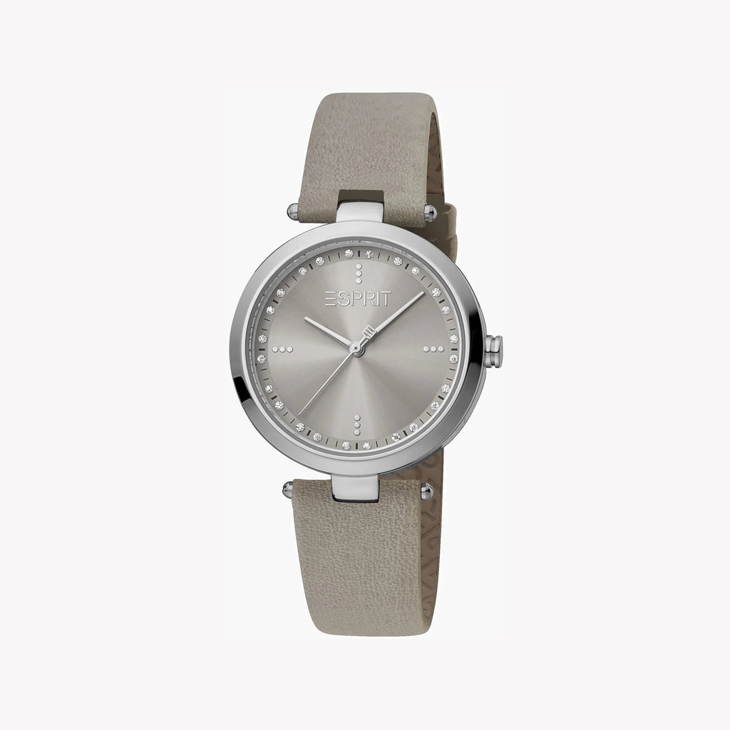 Orologio da donna Esprit in pelle grigia, acciaio inossidabile | Es1l123m0045